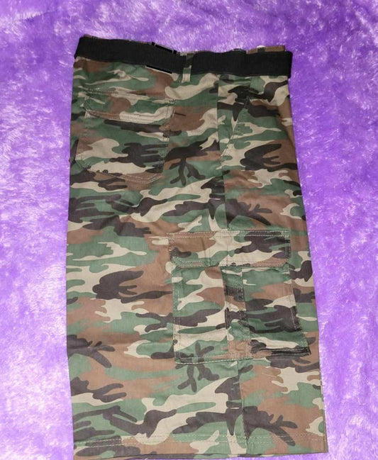 Mens camo Green shorts